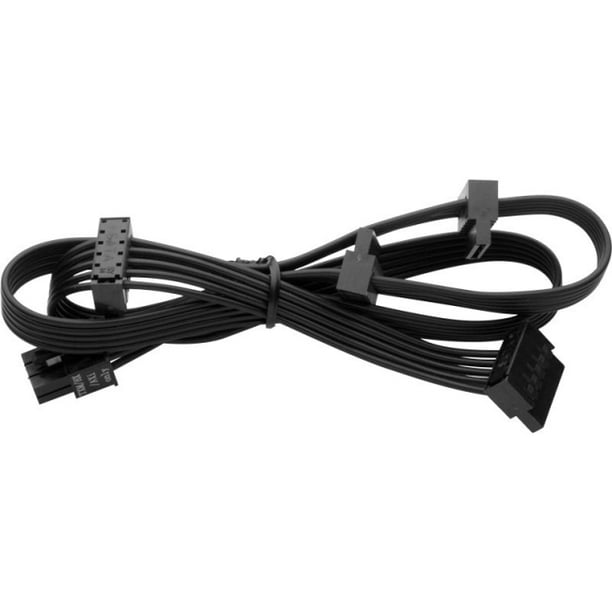 Corsair CP8920116 Type 3 Flat Black SATA Cable With 4 Connectors
