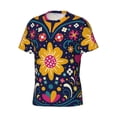 thumbnail image 3 of Rocae Cinco De Mayo Floral for Men's Moisture-Wicking Crew Tee - T-Shirt for Sports, Outdoor Activities, and Casual WearMedium, 3 of 9