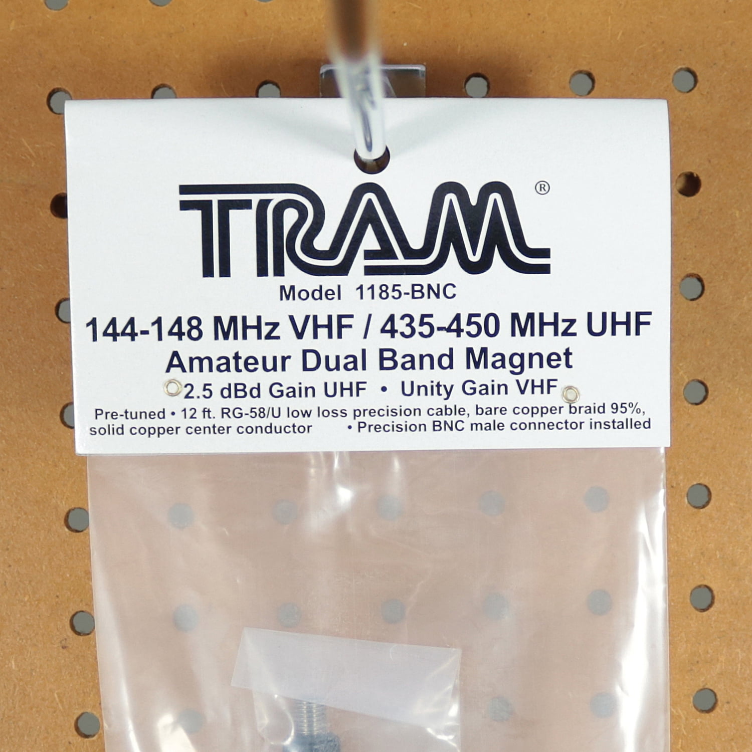 Tram Amateur Dual-Band Magnet Antenna with BNC-Male Connector