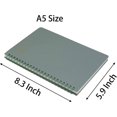 thumbnail image 2 of A5 Spiral Notebook 4-Pack: Thick Plastic Hardcover, 8mm Lined Pages, 80 Sheets for Study & Notes (4 Colors), 2 of 5