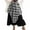 #6Black, variant on Byworldtasic Womens Skirts Goth Asymmetrical Midi Skirt Women Punk Plaid Y2k Fairy 90s Flowy Plaid Skirts for Women High Waist Long Skirt
