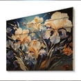 thumbnail image 2 of Designart "Iris Dance in Yellow Blue Irises" Floral Print on Natural Pine Wood, 2 of 5
