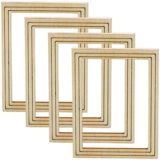 Wovilon Mixtiles Photo Frames Stick To Wall 6X8 Wooden Classic