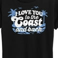 thumbnail image 3 of Instant Message - I Love You To The Coast And Back - Women's Short Sleeve Graphic T-Shirt, 3 of 6