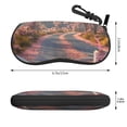 thumbnail image 2 of Vsdgher Vintage Pink Drive View Sunglasses Soft Case Neoprene Zipper Eyeglass Case, Zipper Portable Spectacle Cases for Men Women, 2 of 6