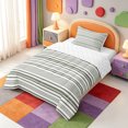 thumbnail image 2 of Erosebridal Abstract Line Art Twin Comforter Sets,Aesthetic Stripes Bedding Set,Reversible,2-Piece,1 Comforter and 1 Pillowcase, 2 of 7
