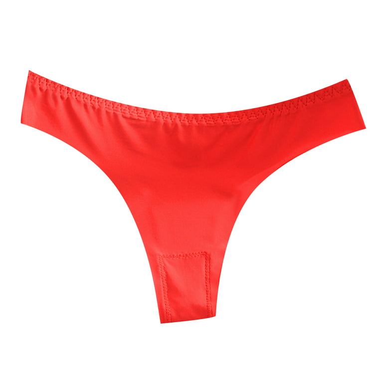 LBECLEY French Cut Underwear for Women Ladies Underwear Stretch Bikini  Panties Low Waist Fashion Ladies Soft Thong See Thru Bikini Underwear for  Women Red One Size 