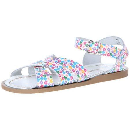 Floral Girls Sandals - Salt Water Sandals 831-FLORAL: by Hoy Shoe The Original Floral Girls Sandal