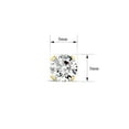 thumbnail image 5 of SuperJeweler 1 Carat Moissanite Screw Back Stud Earrings in 14K Yellow Gold for Women, 5 of 5