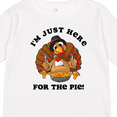 thumbnail image 4 of Inktastic Turkey Here For The Pie Boys or Girls Long Sleeve Toddler T-Shirt, 4 of 5