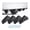Black, variant on Chasenew 4 PCS Car Rear Lower Bumper Wing Lip Diffuser, Shark Fin Vehicle Spoiler Wing Rear Bumper Decoration, Universal Spoiler Fin Protector with Screw for Cars Trucks SUVs (Black & Red)