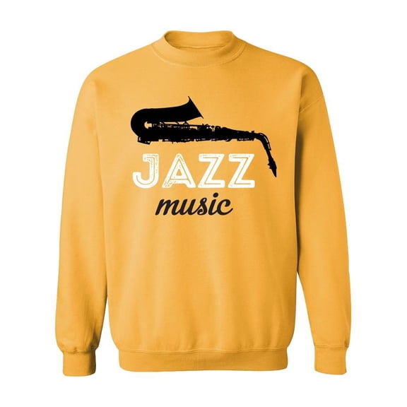 Saxophone Slogan Sweatshirt Men -Image by Shutterstock, Male XX-Large
