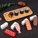 thumbnail image 5 of Juego de Sushi de Madera Juguete de Comida de Simulación | Piezas de Sushi Surtidas Multicolor | Bandeja de madera | Juego de roles imaginativo y habilidades motoras finas | Madera segura y duradera, 5 of 6