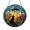 Acrylic 3.5 Inch, variant on Fantasy Cat UFO Stained Glass Style Window Suncatcher Hanging Decor, Decorative Panel Ornament for Cosmic Window Art and Imaginative Theme Home Decoration