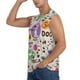 thumbnail image 3 of Fotbe Dog Doing Yoga Men's Camiseta sin Mangas Estampada para Hombres, Playera Casual para Gimnasio, Entrenamiento, Playa-3X-Large, 3 of 7