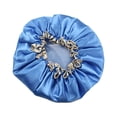 thumbnail image 1 of Visland Bonnet de Douche Imperméable Réutilisable Double Couche Élastique pour Salle de Bain, 1 of 8