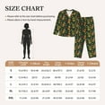thumbnail image 4 of Honeii Mask Tropical Flower print Women's Pajama Sets Long Sleeve Button Down Sleepwear Nightwear Soft Pjs Lounge Sets-Large, 4 of 7