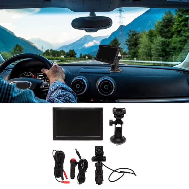 Monitor de Automóviles para Bebés, Grabadora de Automóvil para Bebés ESTABLE DE ALTA Resolución Flexible para SUV