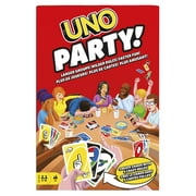 Mattel,UNO Party Card Game-Larger Groups! Wilder Rules! Faster Fun!