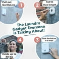 thumbnail image 2 of GorillaLine Retractable Clothesline Indoor Outdoor Heavy Duty Wall Mounted Laundry Drying Rack, 2 of 8