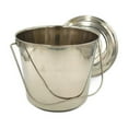thumbnail image 4 of Stainless Steel Milk Pail Bucket with Lid & Handle, 4 of 10