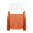 thumbnail image 5 of Xcmzpl Womens Hoodies Cute Color Block Hooded Sweatshirt Travel Sweater Tops Work Long Sleeve Blouses Winter Fashion, 5 of 5
