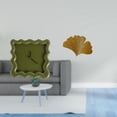 thumbnail image 2 of Reloj de pared,Reloj de pared decorativo para baño y dormitorio.,Esculturas de pared de hojas,Esculturas de pared de hierro forjado con hojas de ginkgo,Escultura de pared con hojas de ginkgo, 2 of 8