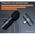 thumbnail image 4 of Micrófono inalámbrico Plug Play, micrófono Lavalier inalámbrico, micrófono de solapa para TEPY-C/iPhone, micrófono de grabación para Vlog oso de fresa  Electrónica, 4 of 4
