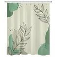 thumbnail image 2 of HVEST Plant Leaf Shower Curtain,Abstract Boho Shower Curtain for Bathroom Nature Herb Polyester Waterproof Fabric Bath Accessories with Hooks Set,60X72 Inches, 2 of 6
