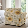thumbnail image 6 of FKELYI Retro Sunflower Print 2 Pcs Stretch Armchair Slipcover with Individual Cushion Cover Non-Slip Furniture Protector for Living Room Couch Sofa Covers, 6 of 7