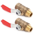 thumbnail image 1 of Válvula de Bola 1/4, Válvula de Bola Corrosión de Silicona 2 Puntos multicapa para válvula Pex para accesorios de válvula de bola para válvula de bola para compresor de aire, 1 of 7