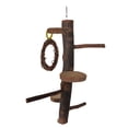 thumbnail image 1 of Shisuyan Durable Brown Parrot Standing Rack Toy for Birds Play and Relaxation Synthetic Material, 1 of 8