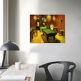 thumbnail image 3 of GOSMITH  The Night Cafe in the Place Lamartine in Arles Classic Canvas Prints Wall Art by Van Gogh Famous Abstract Reproduction Framed Artwork Picture for Kitchen Home Office Decoration, 3 of 4