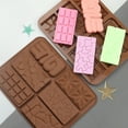 thumbnail image 2 of Molde de silicona para chocolate de Dubái, 6 cavidades, para chocolate profundo, para barra de caramelo gruesa, para rellenar nueces Knafeh, 2 of 8