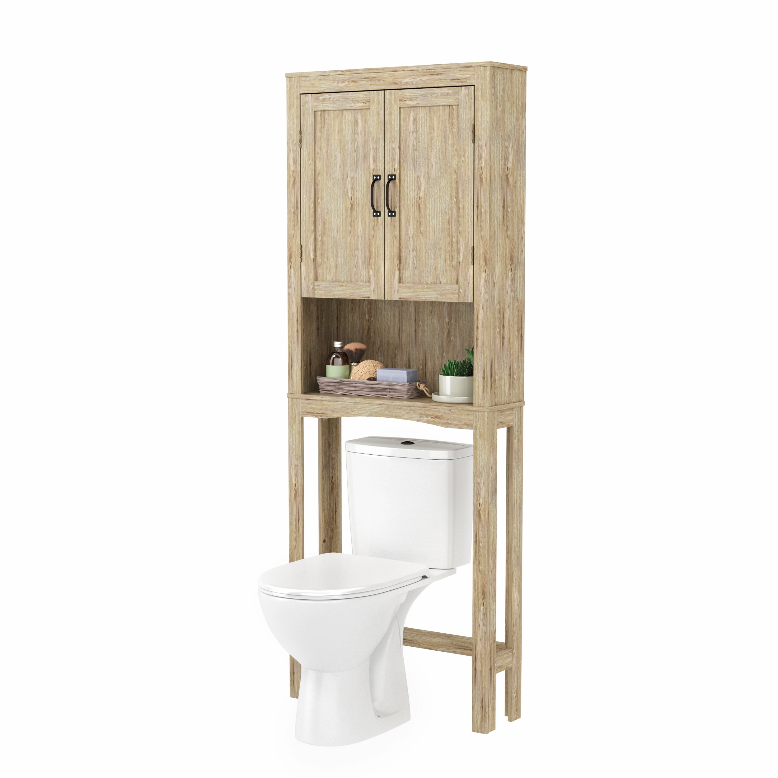 Lxing Over The Toilet Bathroom, Solid Wood Free Standing Over The Toilet Storage Ikea
