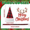 thumbnail image 2 of Dalrosia Mini Knit Hat Mini Christmas Scarf Set Mini Santa Hats for Crafts Mini Christmas Decorations for DIY Doll, 2 of 6