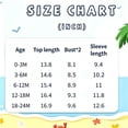 thumbnail image 6 of Happy Town Infant Baby Girls Swimsuit Summer One-Piece Long Sleeve Bathing Suit, 6 of 6