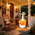 thumbnail image 5 of Porch Goose Clothes, Spring Holiday Decoration Set for 23 Inch Lawn Goose, Outdoor Garden Accessory, Multicolor Polyester Costume for Patio Yard Decor, 5 of 6