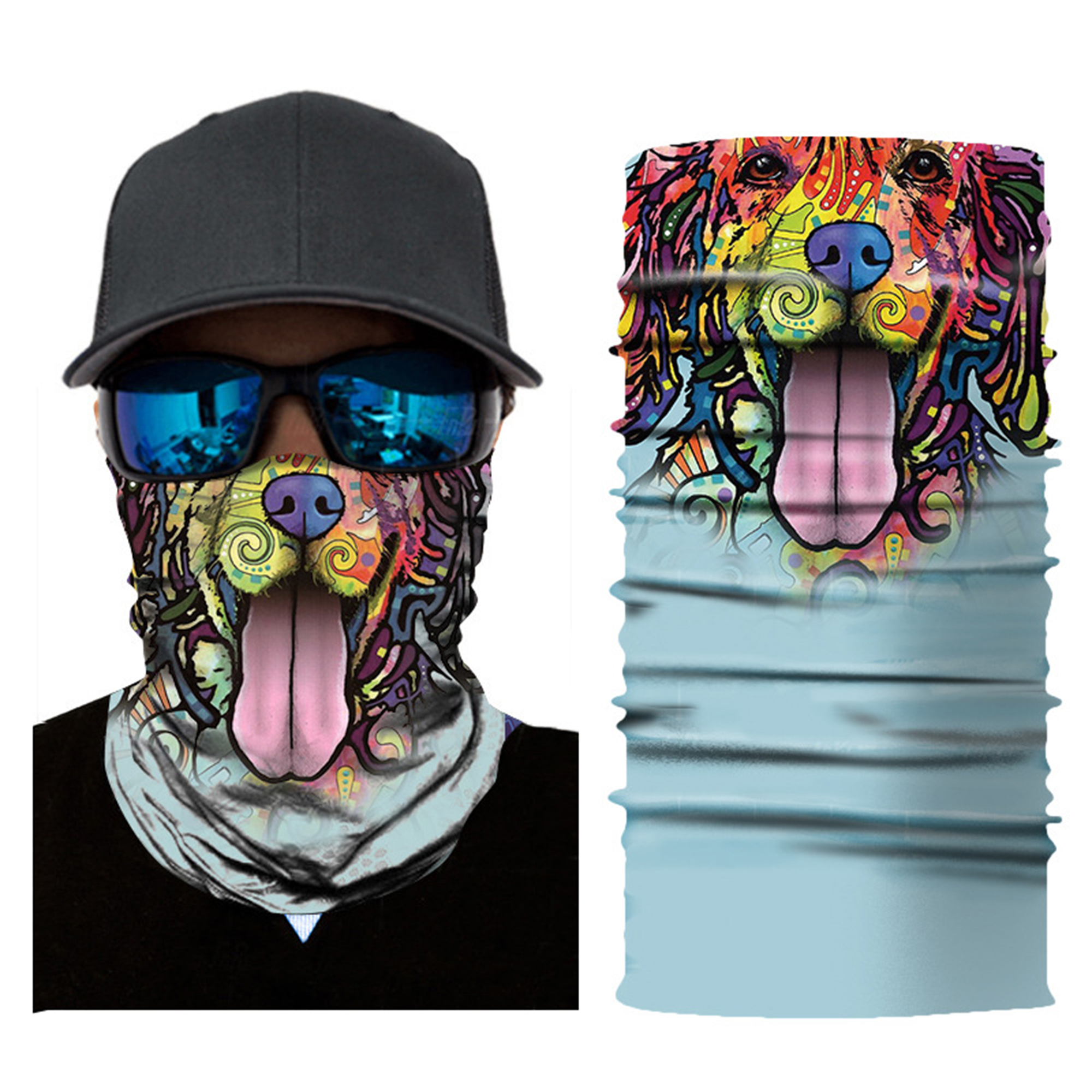 Details about  / Balaclava Neck Gaiter Head Face Mask Neck Tube Bandana Scarf Outdoor Headwear