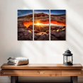 thumbnail image 2 of Elephant Stock Mesa Arch Sunrise Canyonlands Ii Wall Art - Horizontal Multi Panel Canvas - Living Room Wall Decor - Nature Multi Panel - Blue And Brown Decor By Scott Stulberg - 23" x 14", 2 of 4