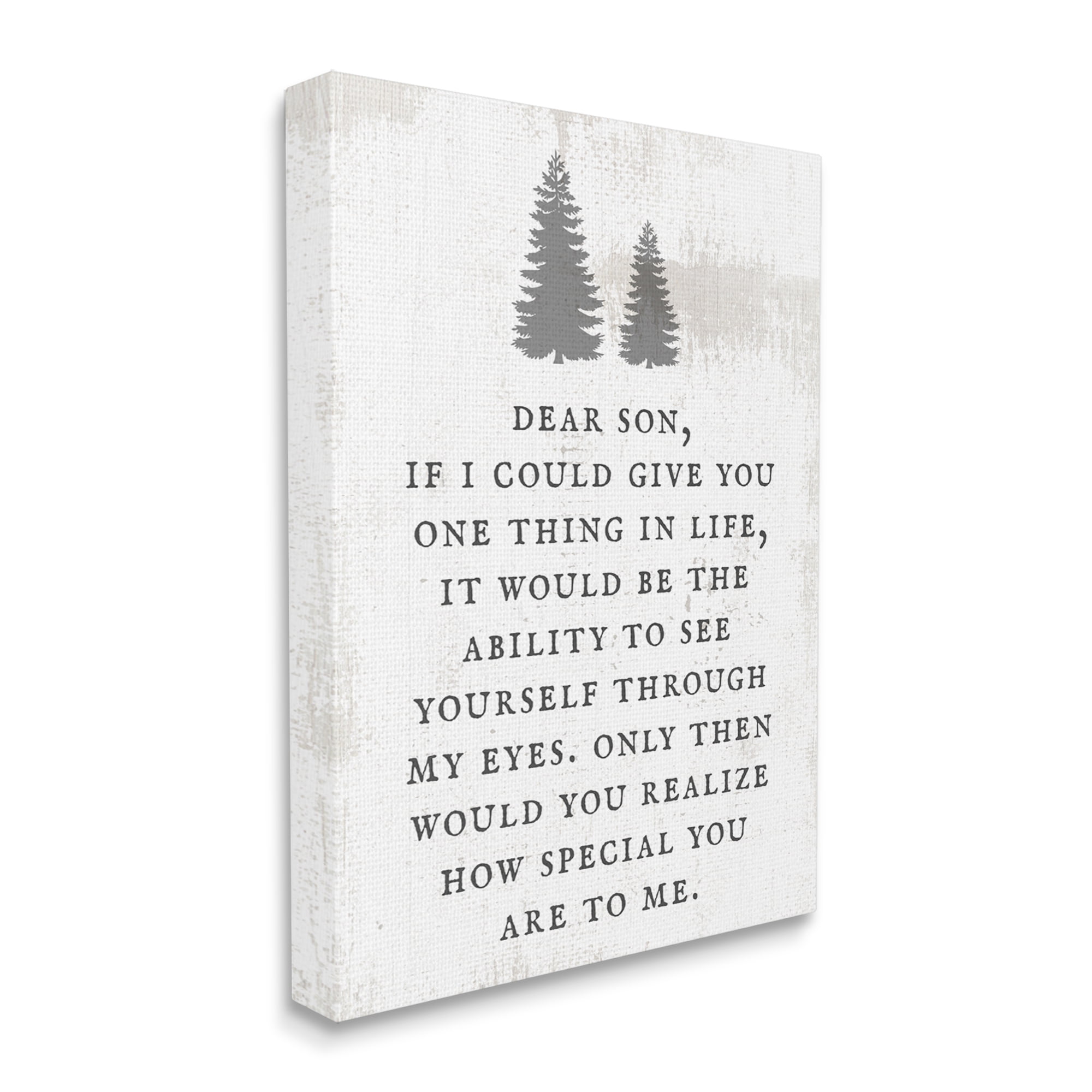 Stupell Industries Dear Son How Special You Are Phrase Rustic Forest, 24 x 30, Design by Daphne Polselli