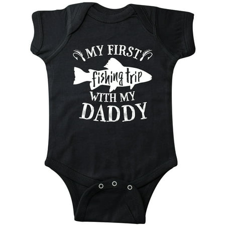 

Inktastic My First Fishing Trip with my Daddy Gift Baby Boy or Baby Girl Bodysuit