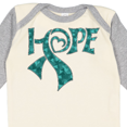thumbnail image 4 of Inktastic Hope- Teal Ribbon for Awareness of Ovarian Cancer Boys or Girls Long Sleeve Baby Bodysuit, 4 of 5