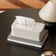 thumbnail image 5 of Organizador multifuncional de pañuelos con soporte para control remoto para sala de estar, cocina y dormitorio. Caja de papel de alta gama con compartimento oculto. Aestivo | Blanco | AESTIVO, 5 of 6
