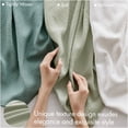 thumbnail image 3 of JERFIT Egyptian Cotton Twin Blanket, Sage Green 100% Cotton Breathable & Soft Bed Blanket for All Season, Machine Washable, 66x90 Inches, 3 of 10