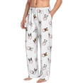 thumbnail image 2 of Xecao Bbaseball Dog Men's Straight Lounge Pajama Pants: The Ultimate in Comfortable Sleepwear, 2 of 9