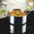 thumbnail image 3 of Farberware Brilliance 5 Quart Dutch Oven with Glass Lid, Induction Compatible, Metal Utensil and Dishwasher Safe, Stainless Steel, 3 of 16