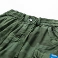 thumbnail image 5 of Men's Camo Print 5-Inch Work Shorts, Retro Washed Multi-Pocket Tactical Cargo Shorts for Outdoor & Casual Use ,Army Green L, 5 of 5