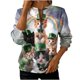 thumbnail image 3 of TaTaai Ladies St. Patrick's Day Print Long Sleeve Sweatshirt Fashion Loose Round Neck Casual Top Soft Comfortable for Daily Home Office Streetwear Gift, 3 of 5