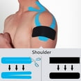 thumbnail image 4 of Yuarrent Cinta de kinesiología elástica de algodón terapéutica atlética impermeable venda de seguridad deportiva soporte muscular cinta Accesorios para máquinas de ejercicios blanco 10cmx5m, 4 of 6